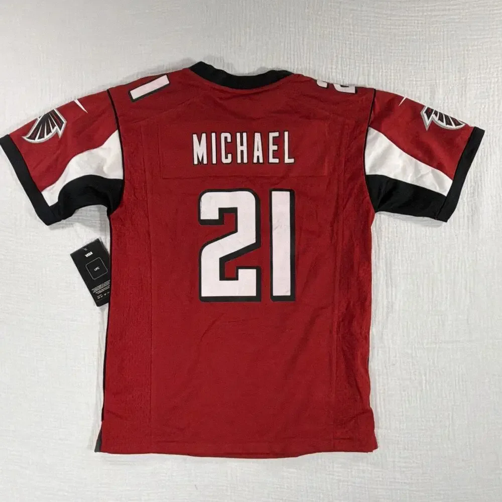 Nike Atlanta Falcons Michael #21 NFL Football Jersey Youth Size M Red